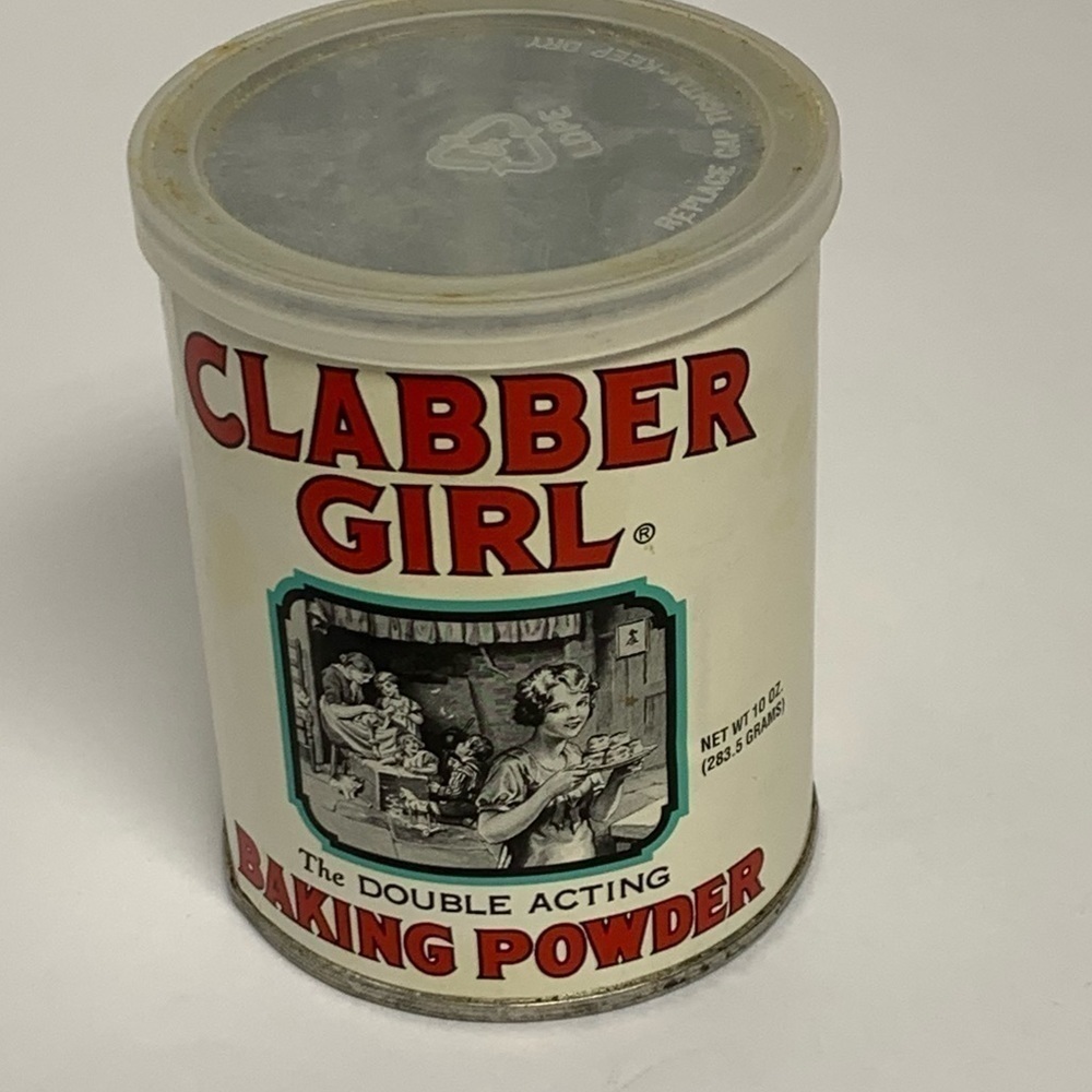 Clabber Girl Baking Powder 10 oz Vintage Decor Metal Tin ONLY Display Prop